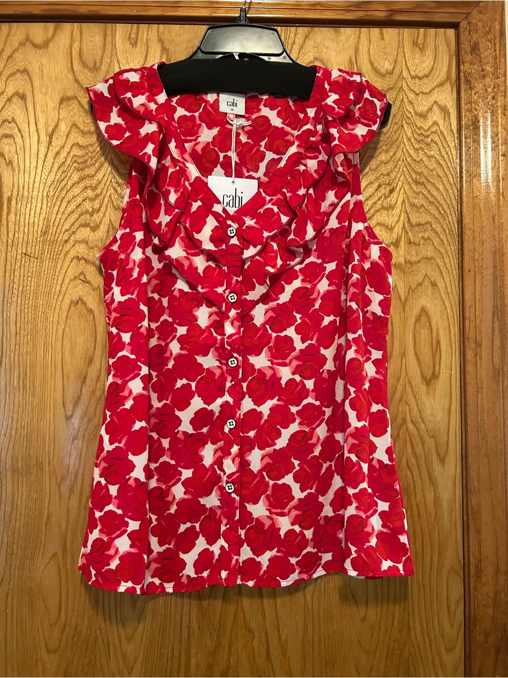 cabi - Rosy Top - Size M - Stylist Sample - NWOT - Heart of cabi piece